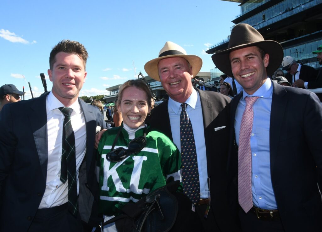 Kayla and the Lamont brothers at Kooringal Stud